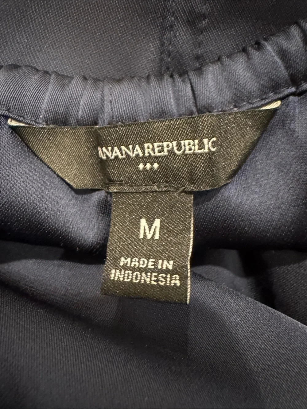 Banana Republic Womens Navy Blue Cargo Maxi Skirt - Satin Like Fabric Size Med